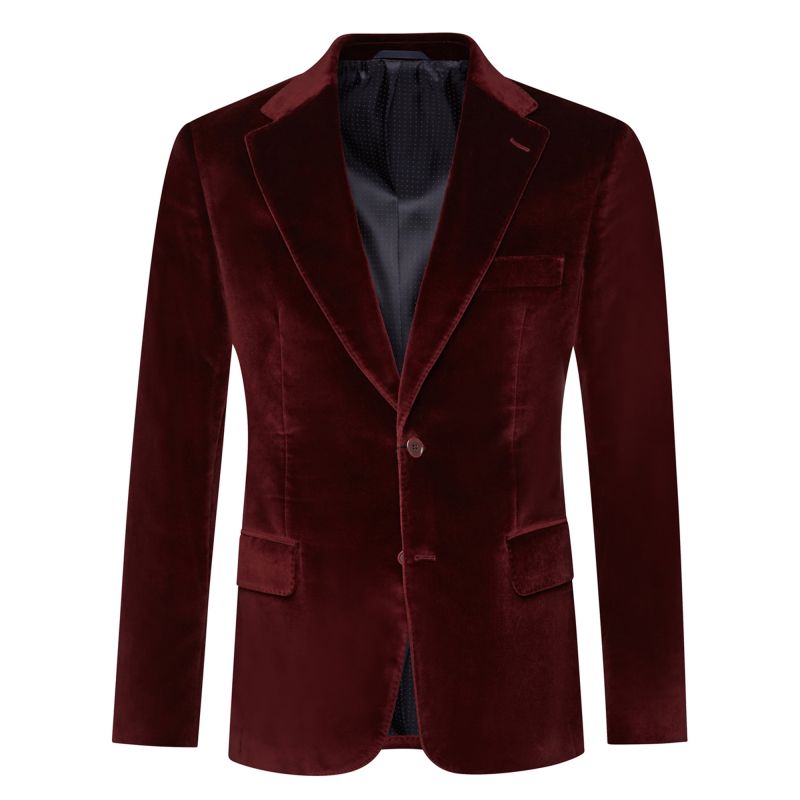 Blazer man in smooth velvet