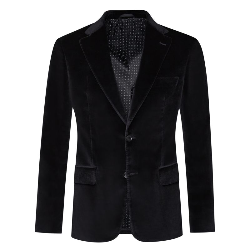 Blazer man in smooth velvet