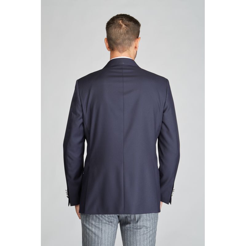 Blazer Mathieu croisé pure laine boutons argentés