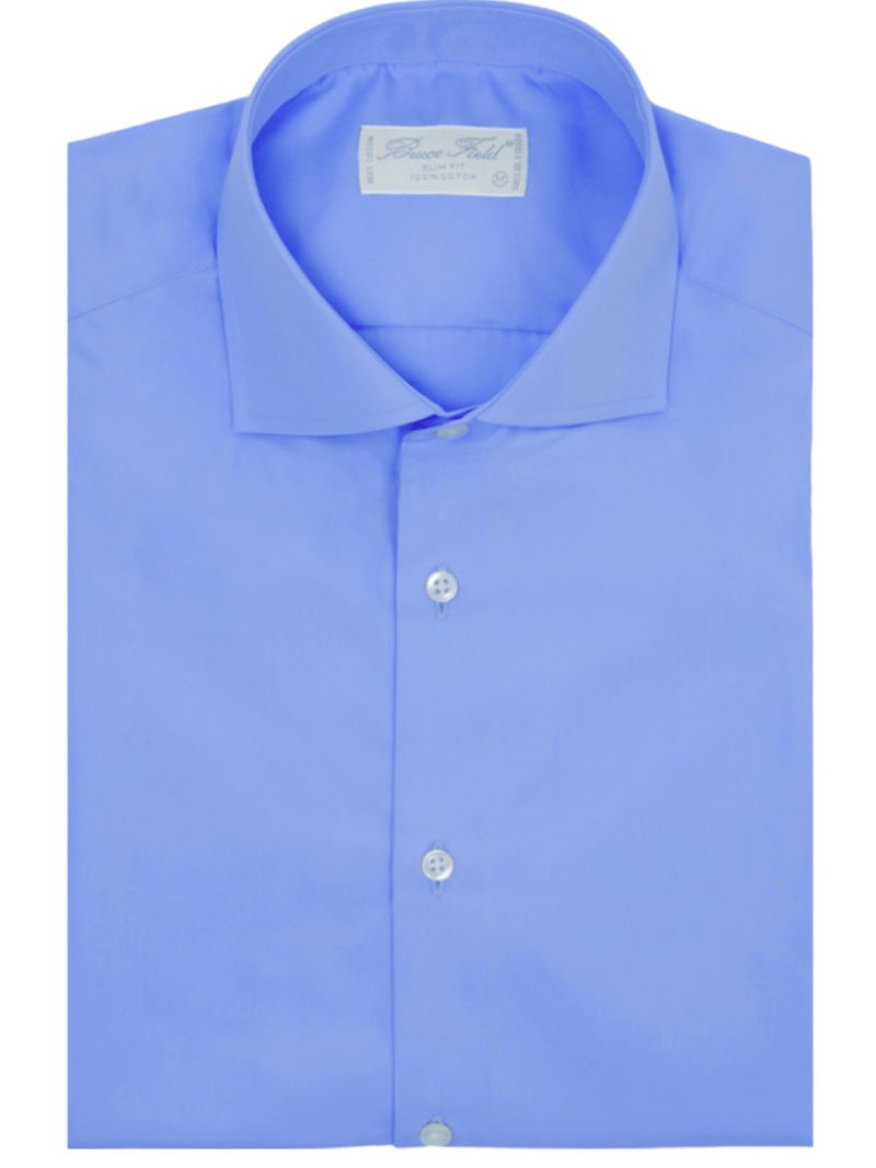 Shirt slim fit classic pure cotton Italian collar