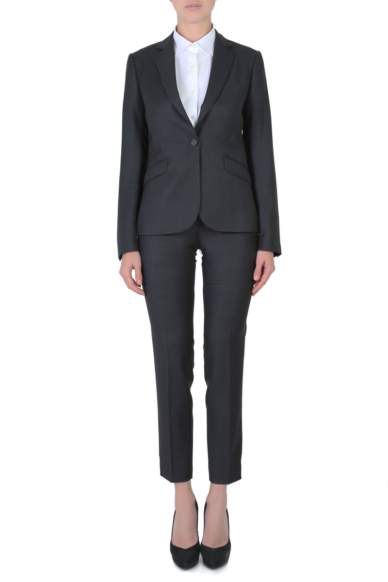 Tailleur cintré pure laine pantalon cigarette Super 110's Vitale Barberis Canonico