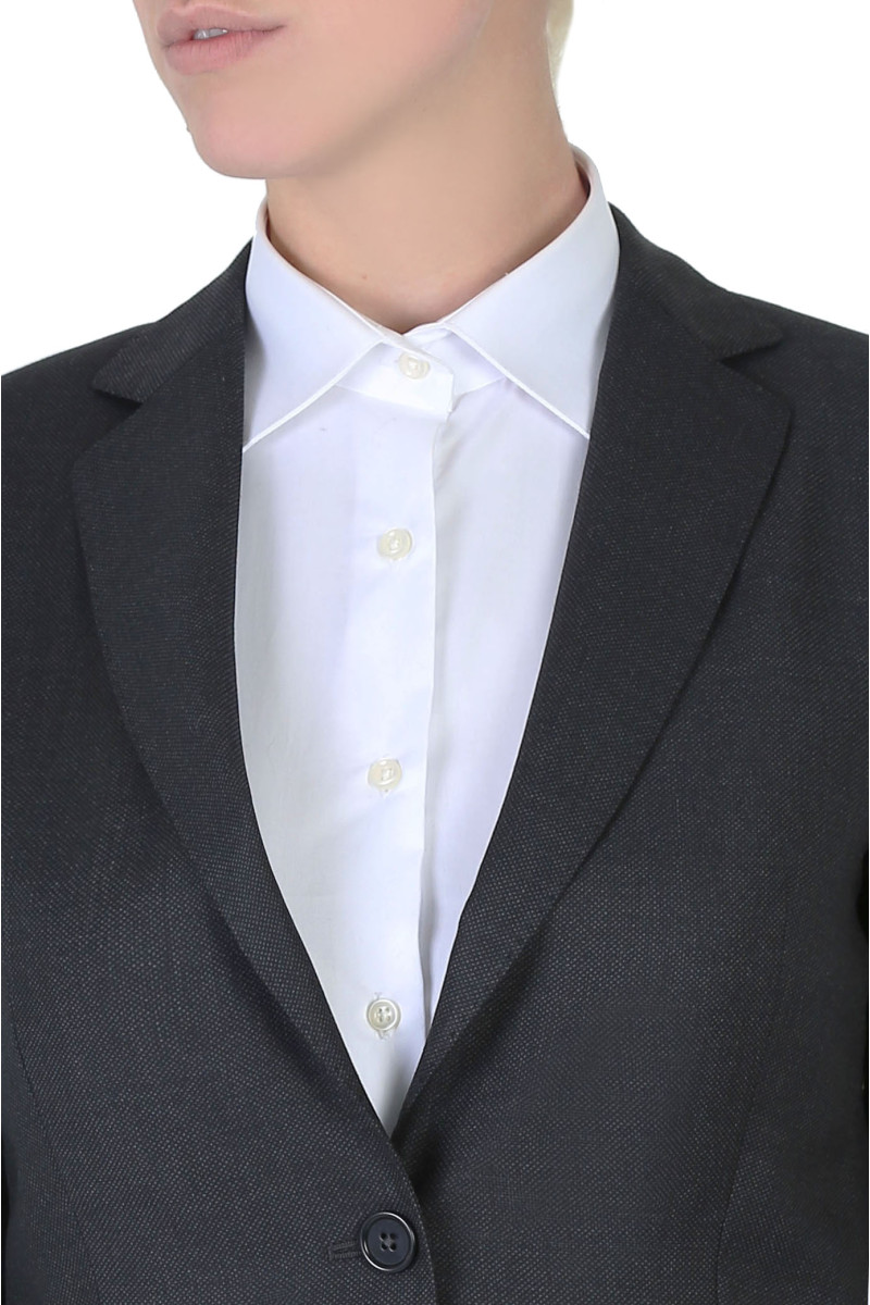 Tailleur cintré pure laine pantalon cigarette Super 110's Vitale Barberis Canonico