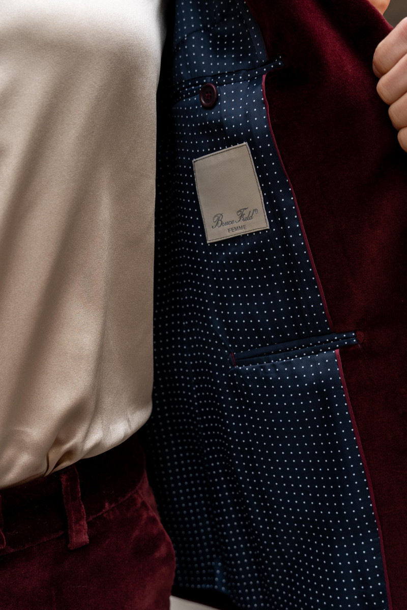 Daniela fitted palatine velvet jacket