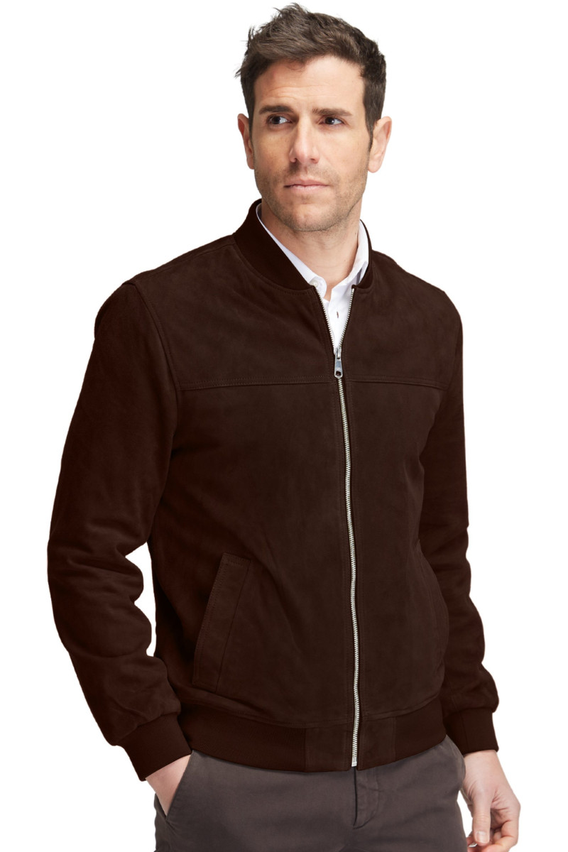 Blouson Teddy en daim