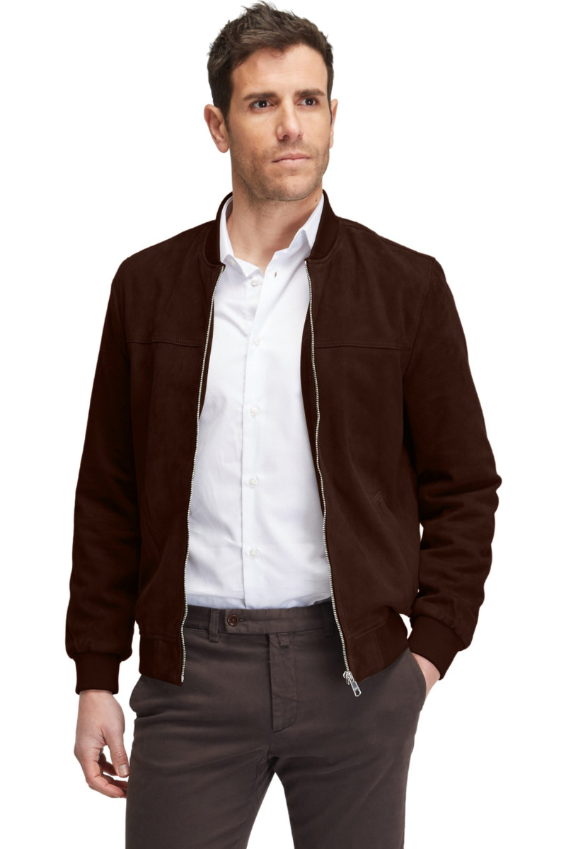 Blouson Teddy en daim