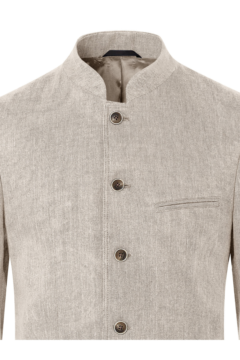 Veste col Mao 100% Lin epais