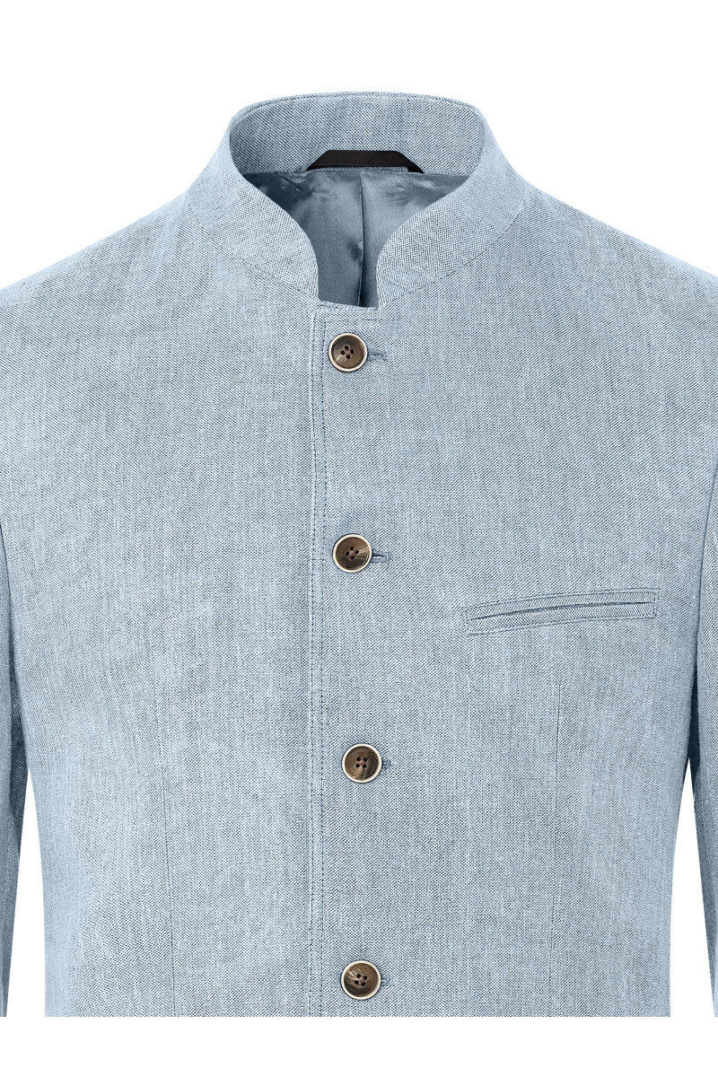 Veste col Mao 100% Lin epais