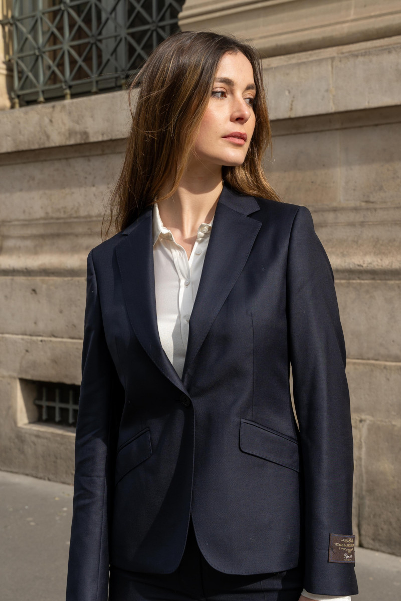 Tailor-fitted cigarette pants in pure wool Vitale Barberis Canonico 110's