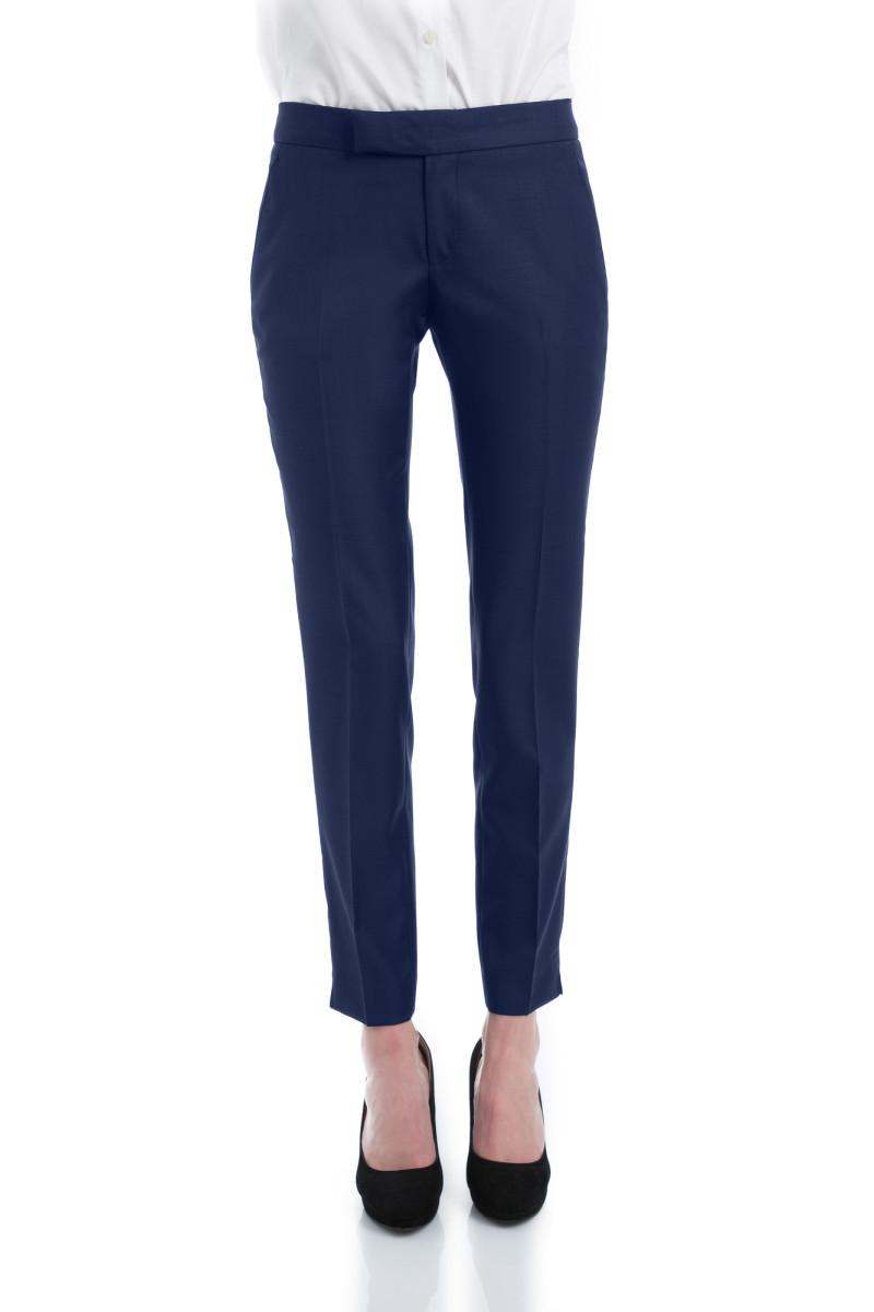 Cigarette pants women wool 110's Vitale Barberis Canonico