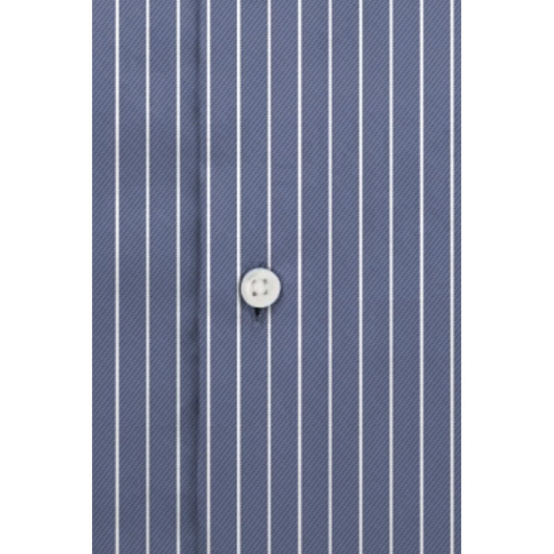 Men's slim fit shirt with thin grey stripes