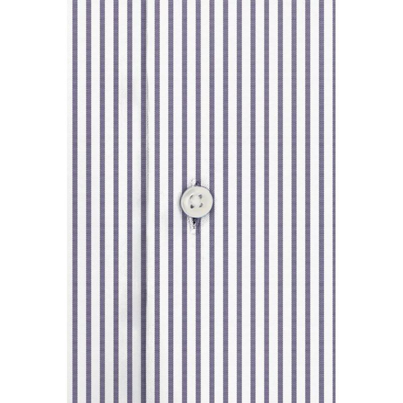 Men's slim fit shirt with thin grey stripes