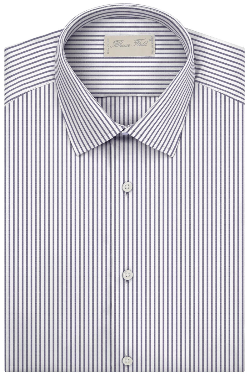 Chemise Benton cintrée en pur coton à rayures Minaret