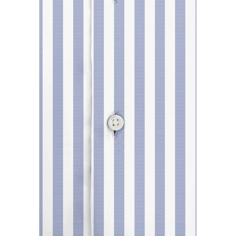 Men's slim fit shirt with thin grey stripes