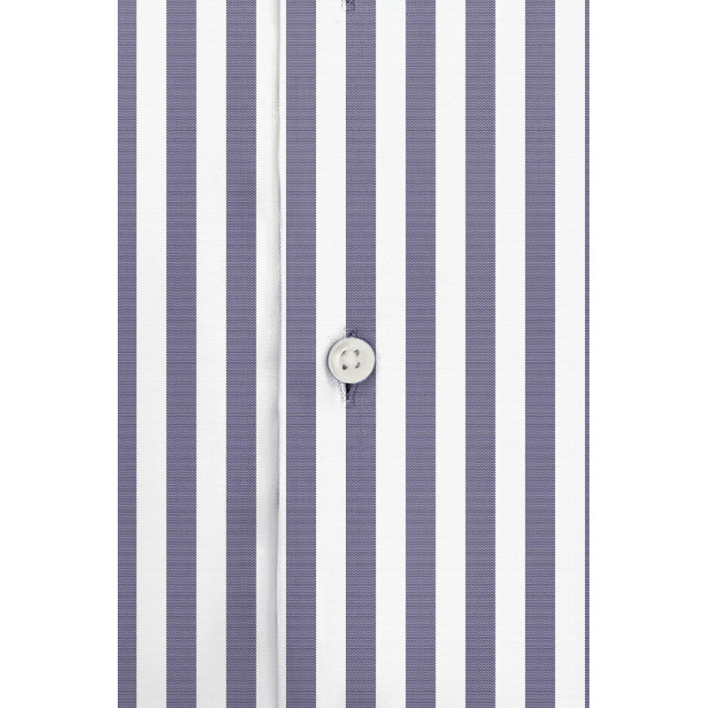 Men's slim fit shirt with thin grey stripes