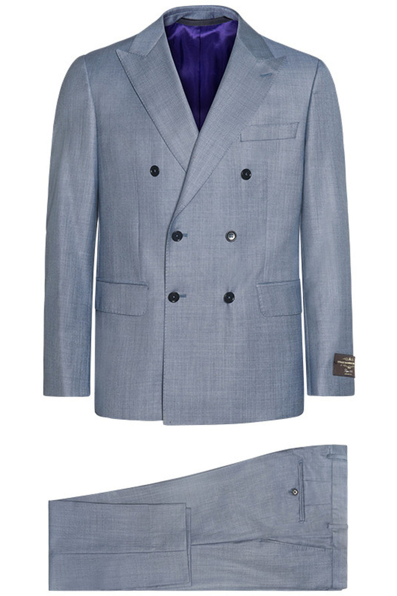 copy of Double-Breasted Pure Wool Fitted Suit