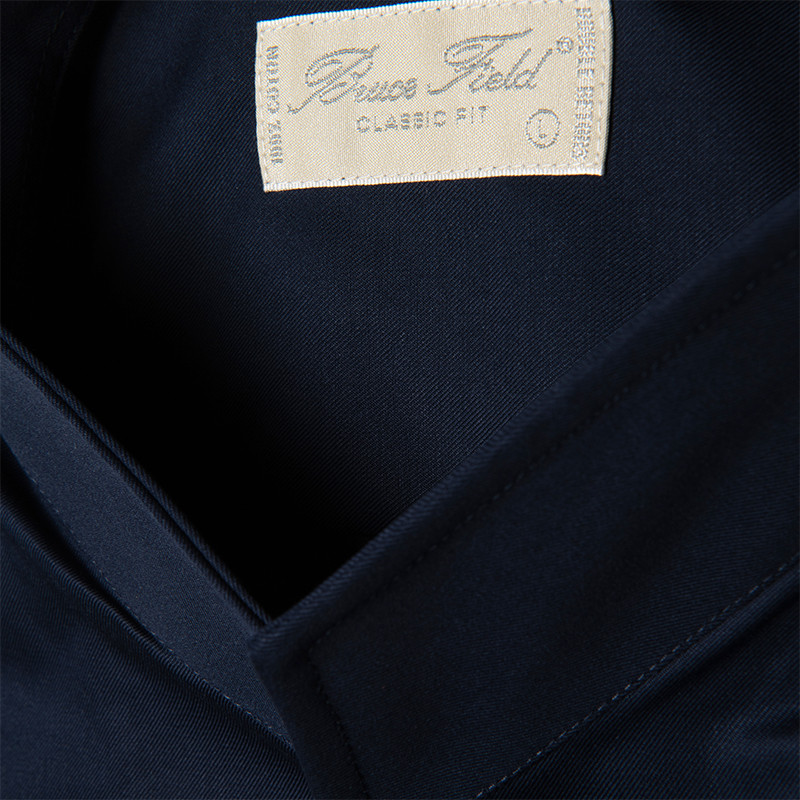 Chemise Aldo coupe droite à col montant en pur coton Palma