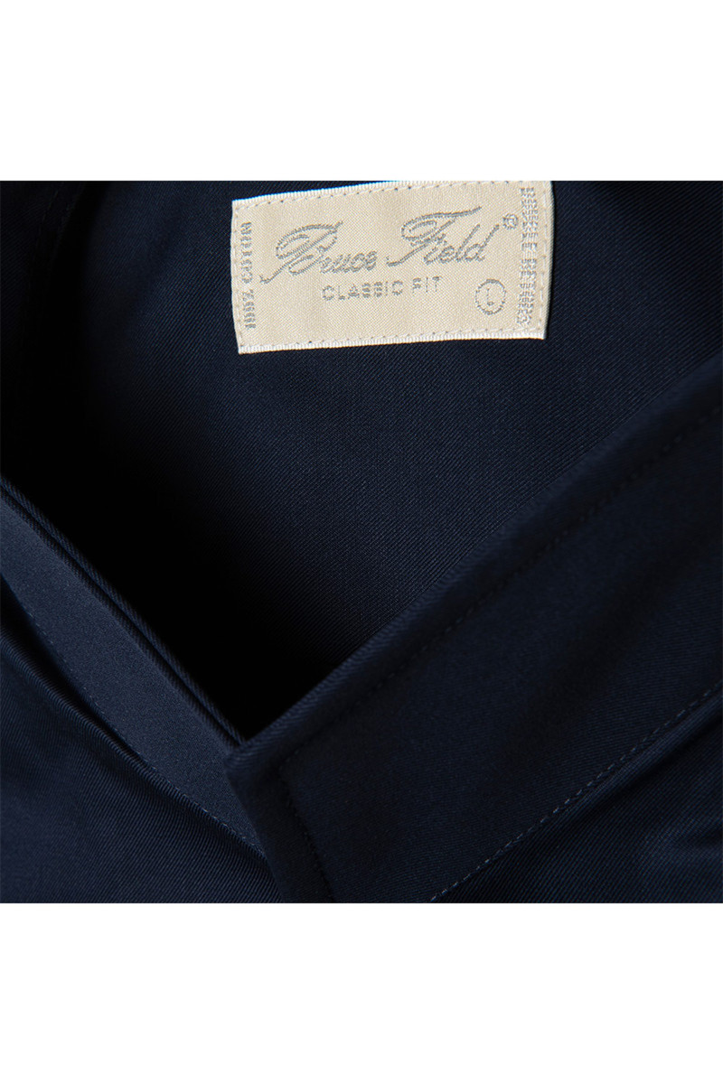 Chemise Aldo coupe droite à col montant en pur coton Palma
