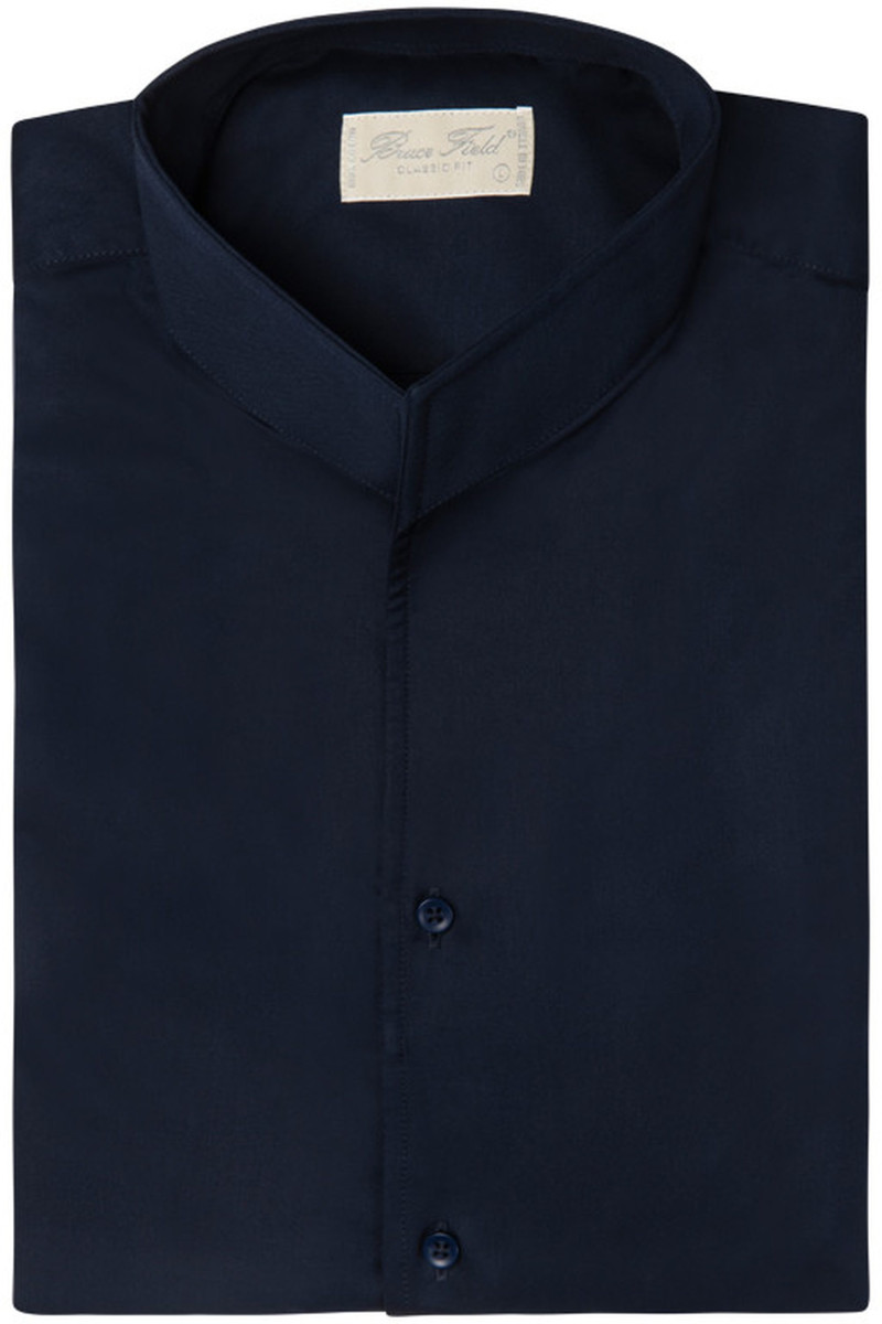 Chemise Aldo coupe droite à col montant en pur coton Palma