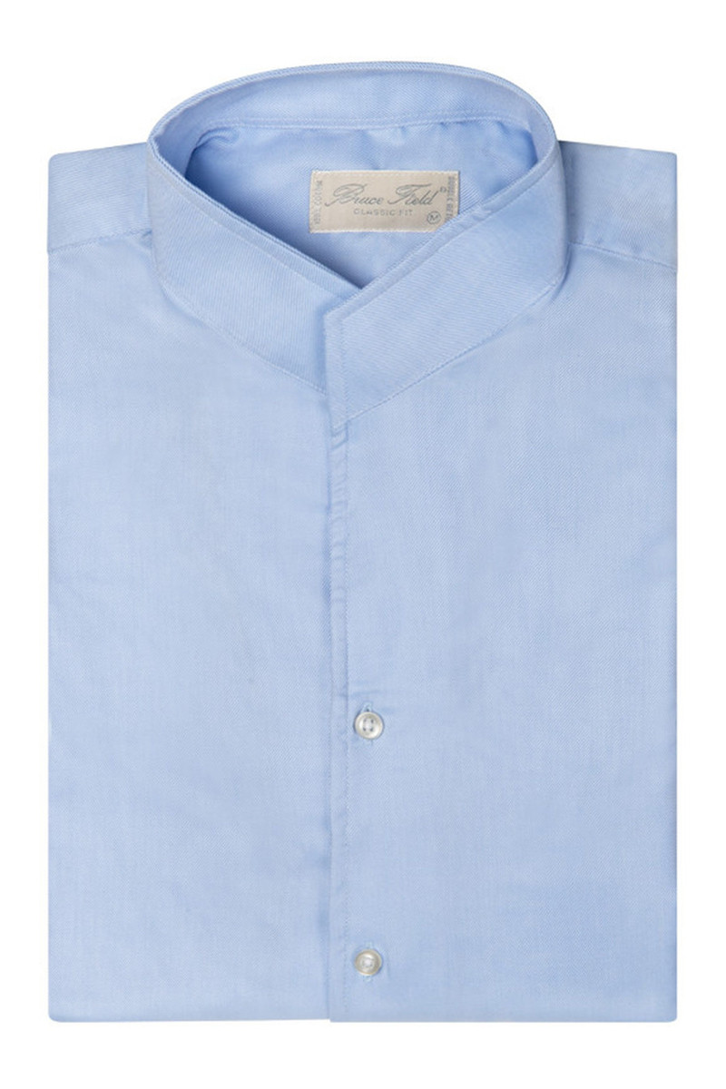 Chemise Aldo coupe droite à col montant en pur coton Palma