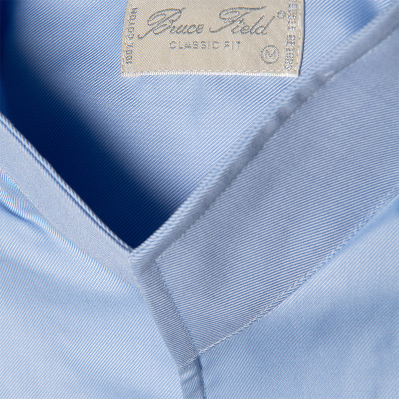 Chemise Aldo coupe droite à col montant en pur coton Palma