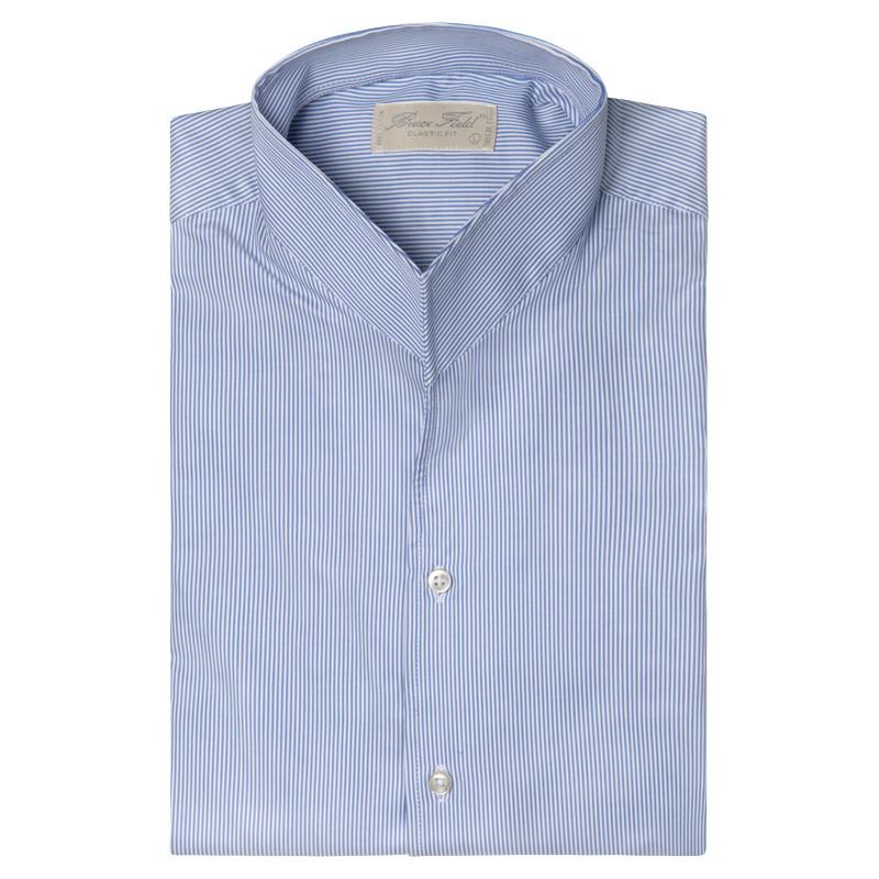 Chemise Aldo coupe droite à col montant en pur coton