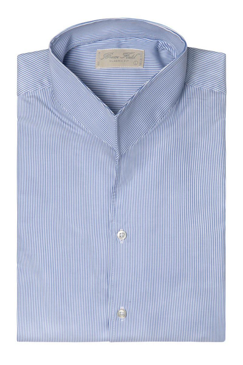 Chemise Aldo coupe droite à col montant en pur coton