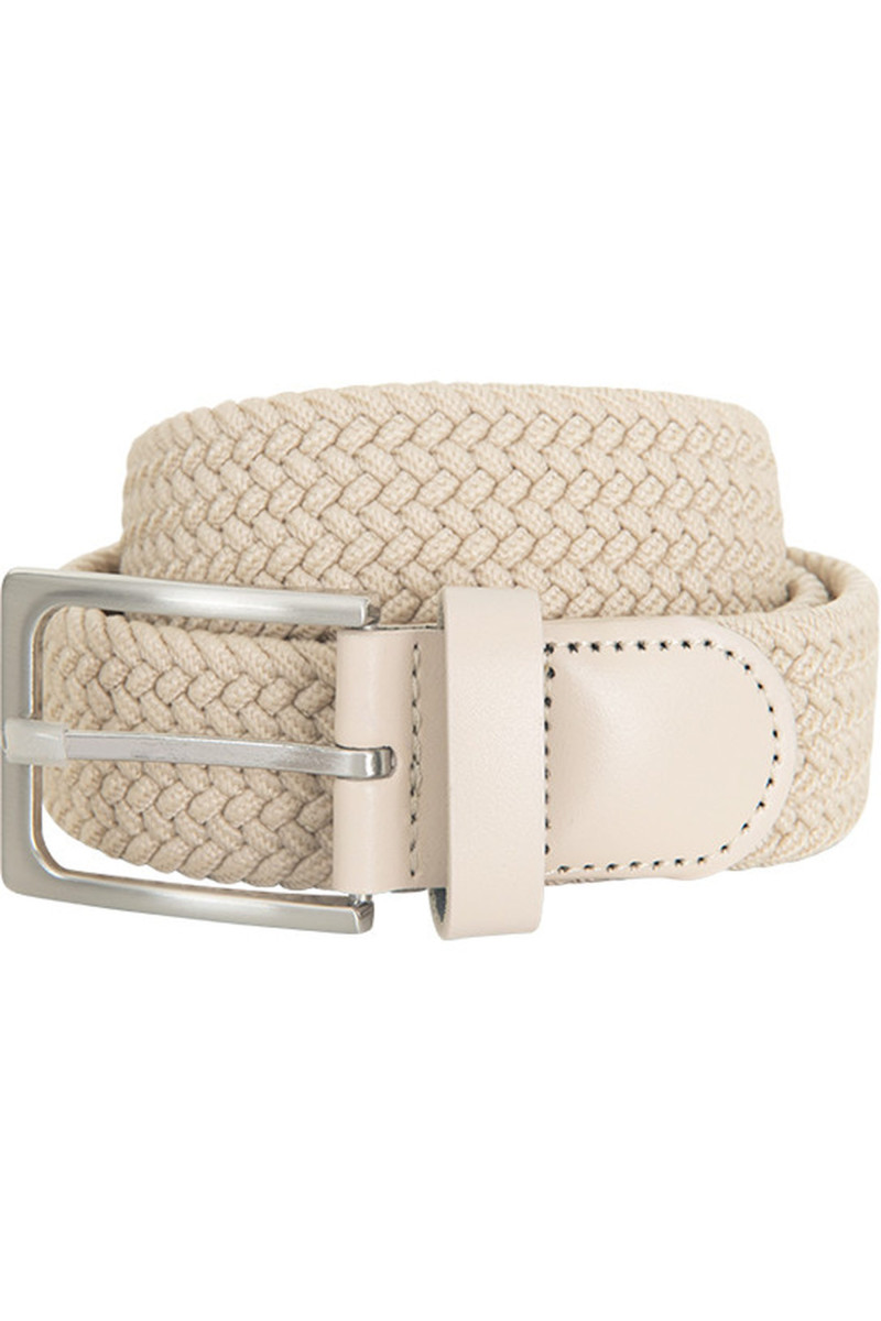 Braided belt in leather