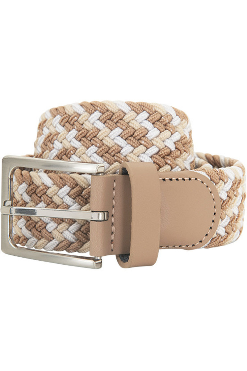 Braided belt in leather