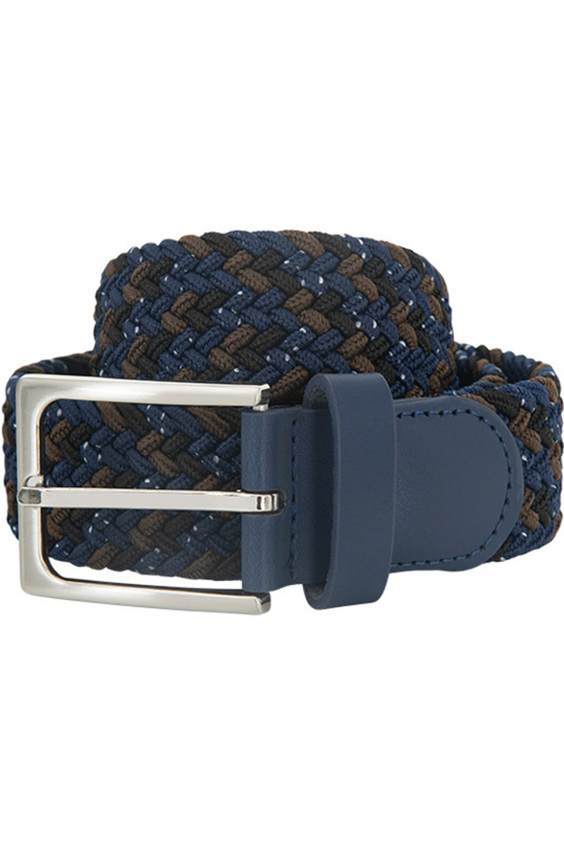 Ceinture cuir tressée elastique