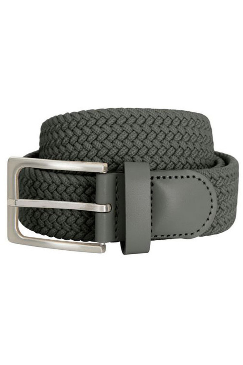 Ceinture cuir tressée elastique