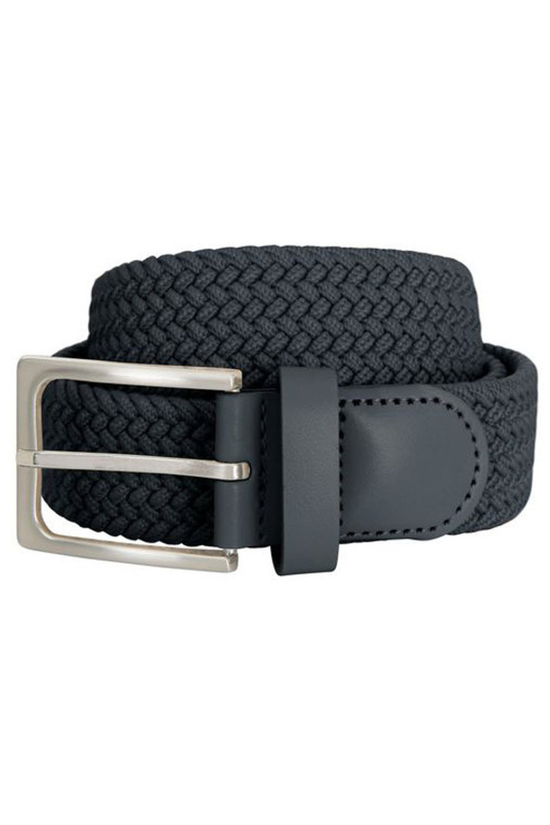 Braided belt in leather