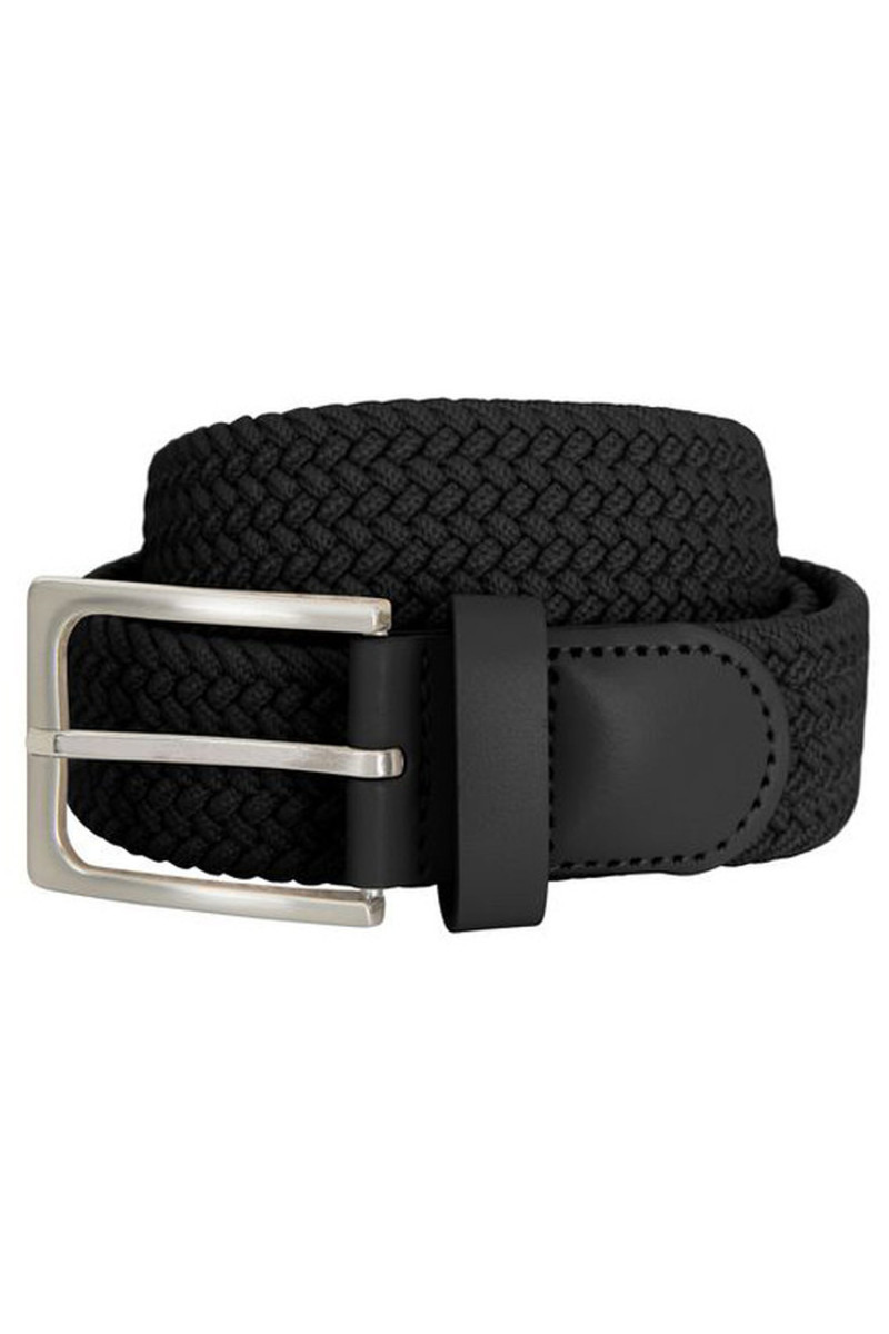 Ceinture cuir tressée elastique