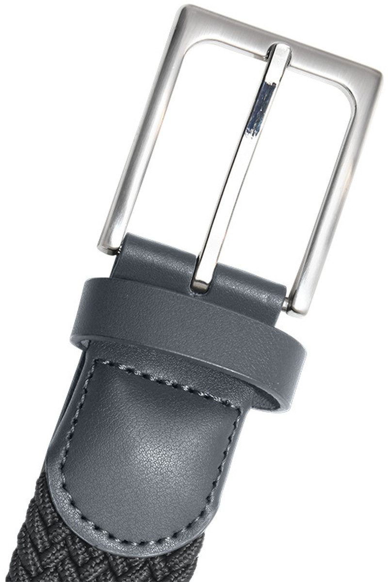 Braided belt in leather