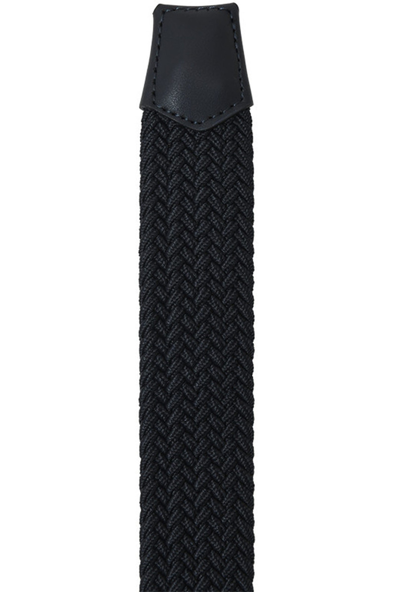 Ceinture cuir tressée elastique