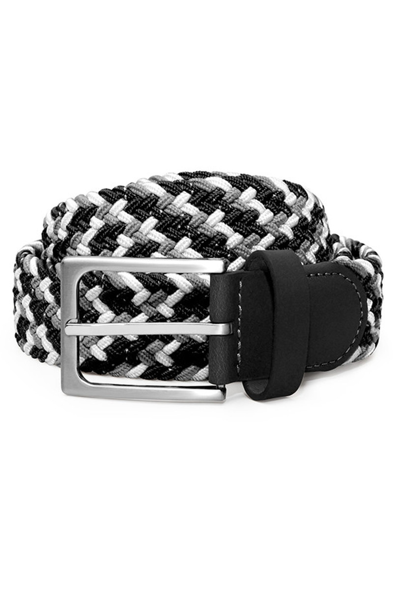 Ceinture cuir tressée elastique
