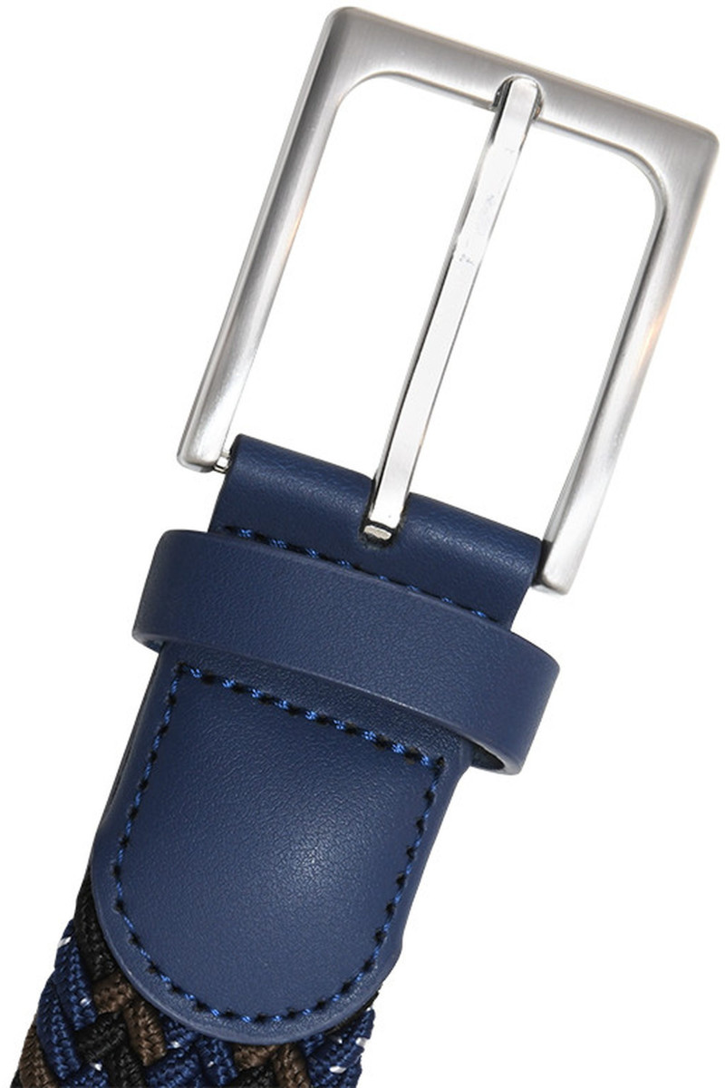 Braided belt in leather