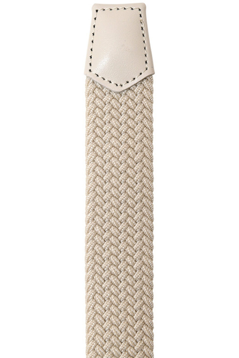 Ceinture cuir tressée elastique