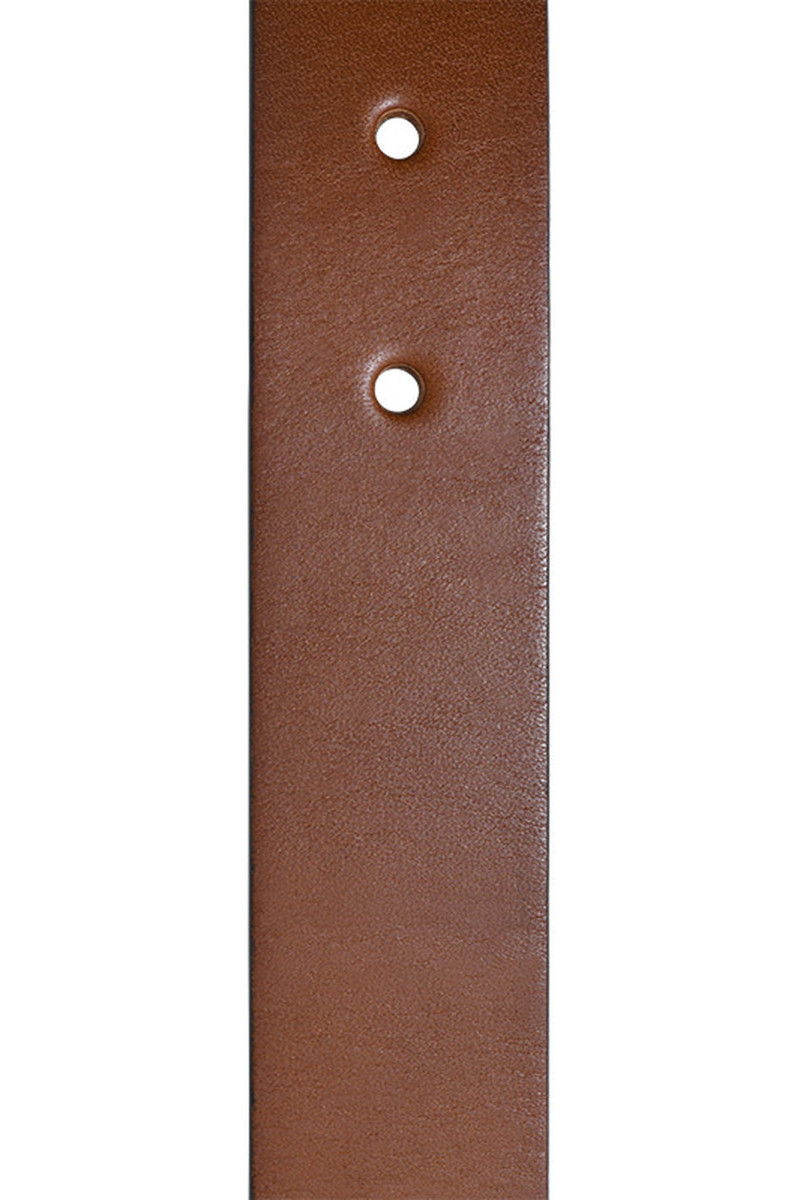 Braided belt in leather