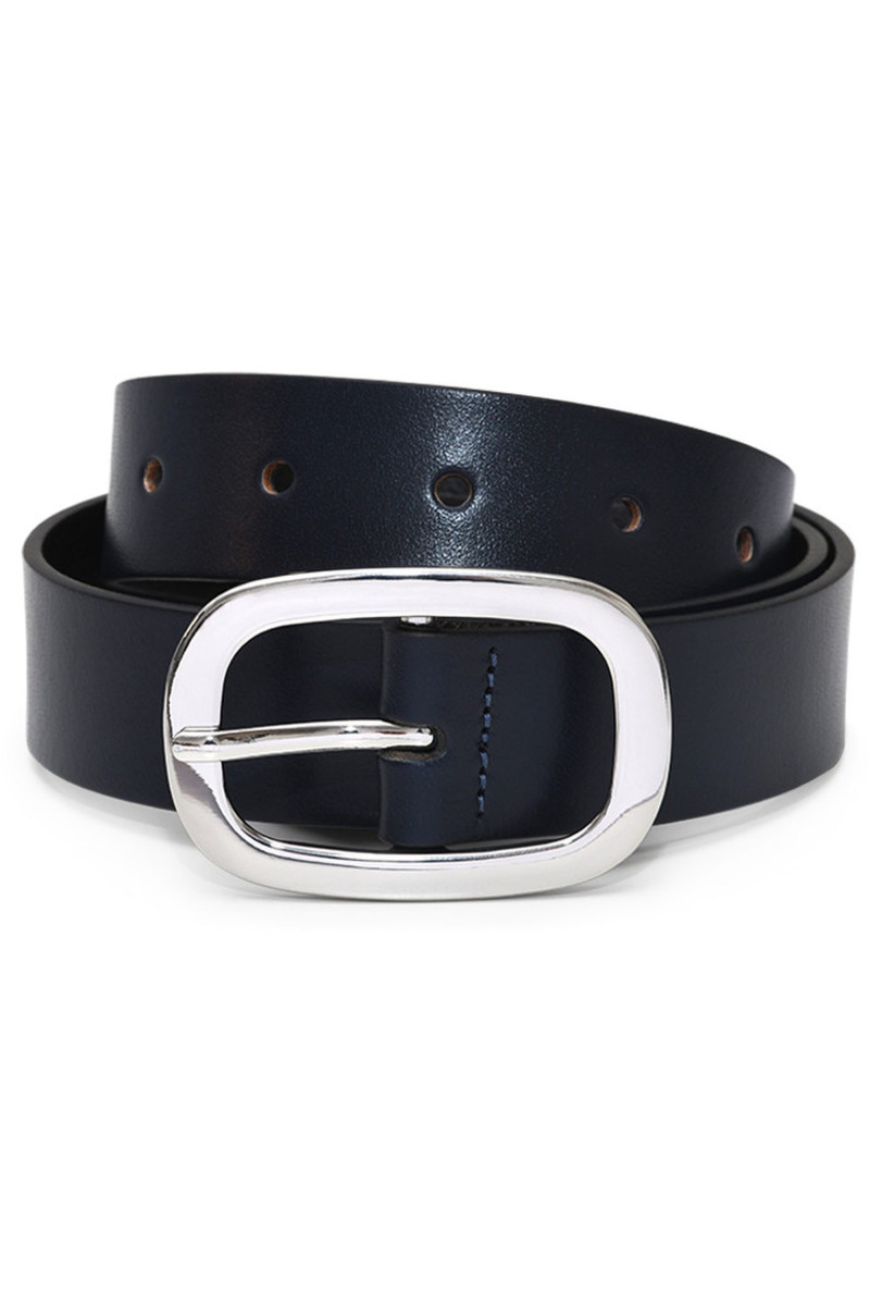 Braided belt in leather