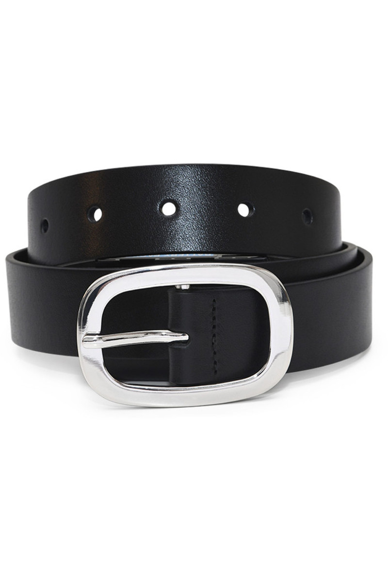 Braided belt in leather