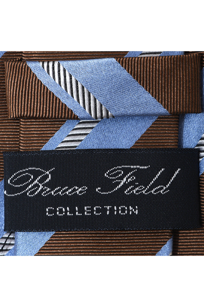 Tie in pure silk with stripes