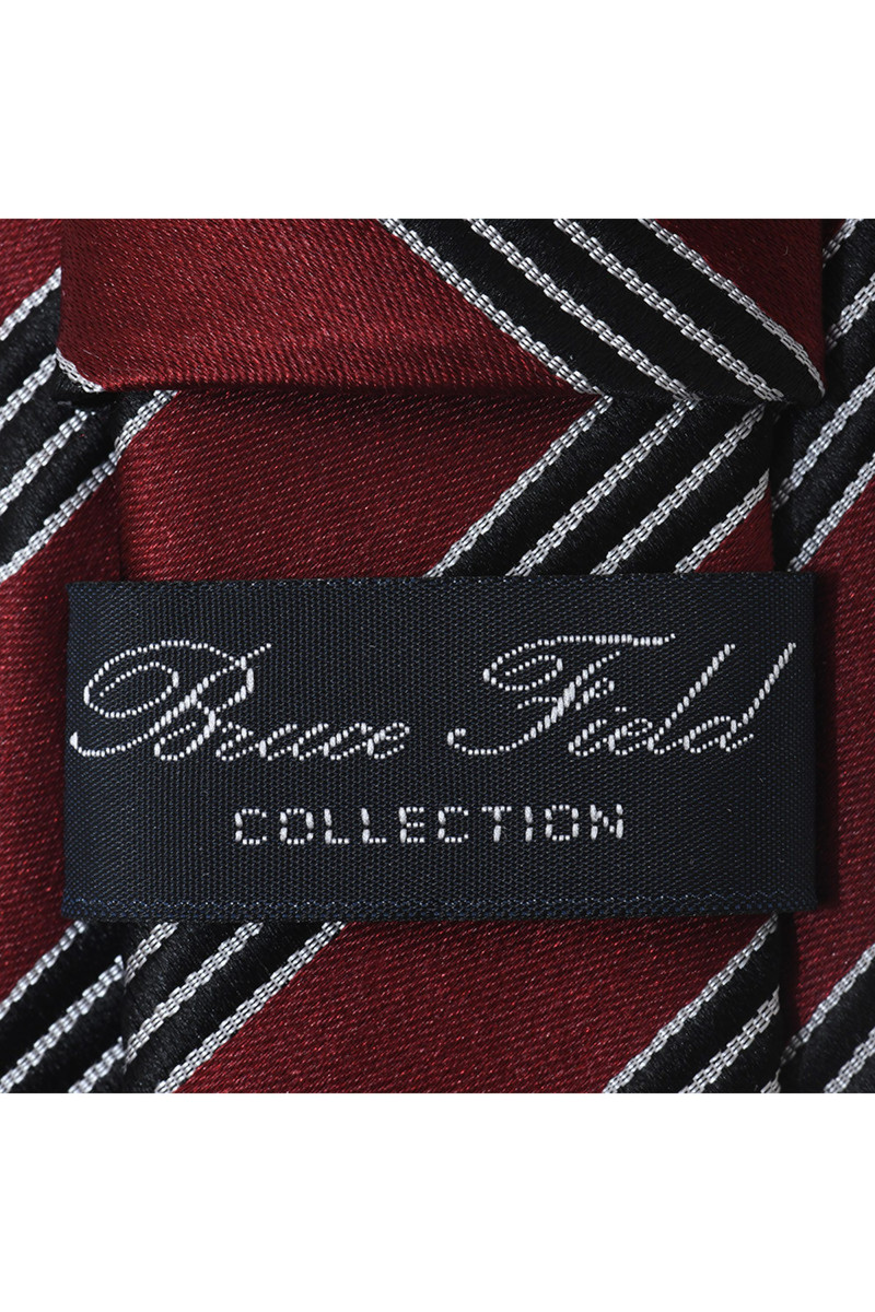 Tie in pure silk with stripes