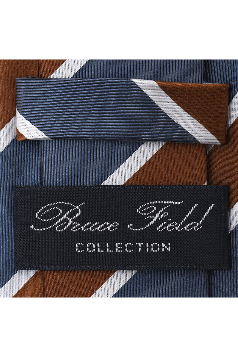 Tie in pure silk with stripes