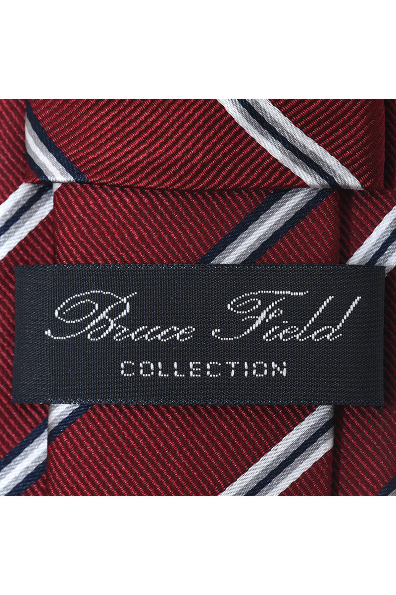 Tie in pure silk with stripes