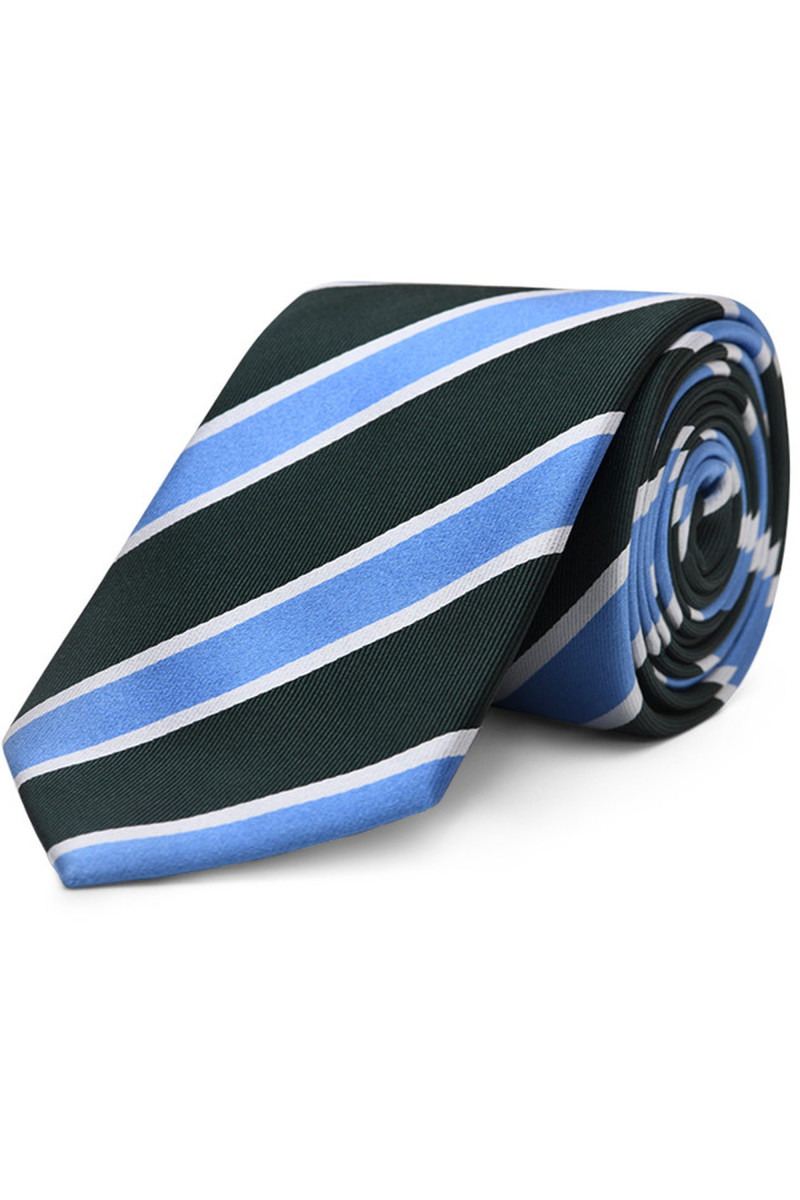 Tie in pure silk with stripes