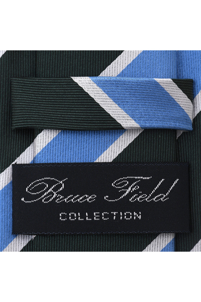 Tie in pure silk with stripes