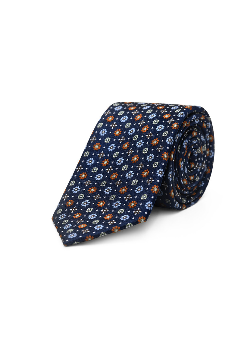 Tie pure silk silver bullets