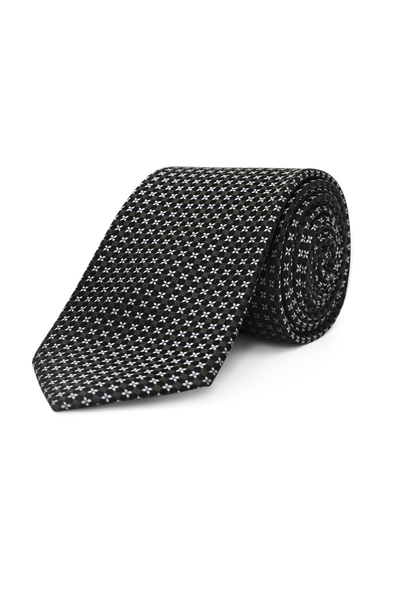 Tie pure silk silver bullets