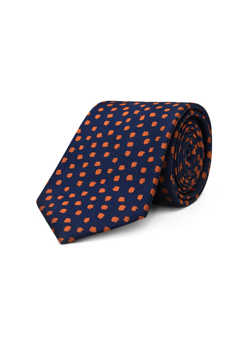 Tie pure silk silver bullets