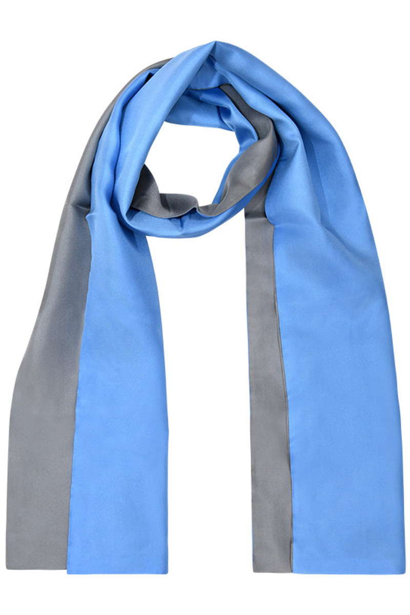Foulard en pure soie bicolor